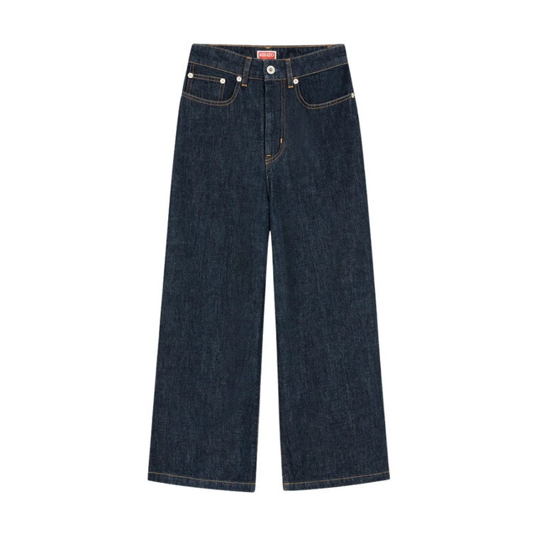 Vintage Wide-Leg Cropped Jeans Kenzo