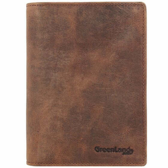 Greenland Nature Montenegro Passport Case RFID Leather 12 cm braun