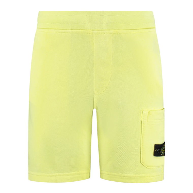 Stylowe Junior Shorts w kolorze Geel na lato Stone Island