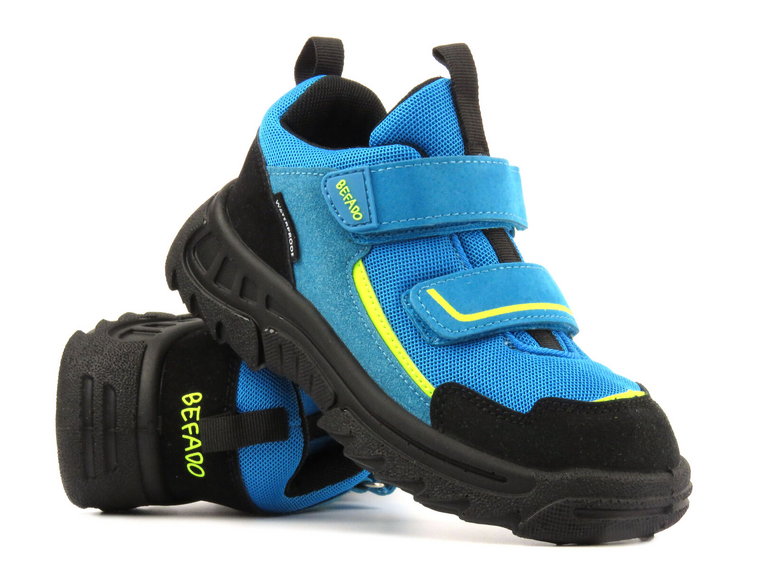 Sportowe buty dziecięce na rzepy - Befado 515Y011, niebieskie