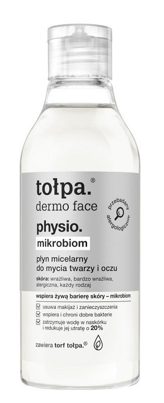 Tołpa Dermo Face Physio Mikrobiom Łagodny płyn micelarny do mycia twarzy i oczu