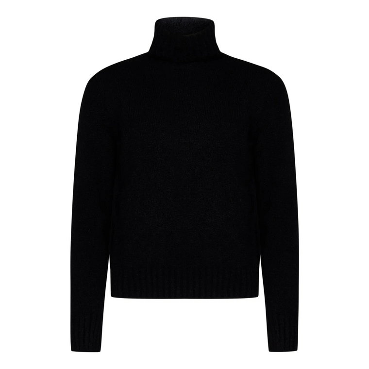 Czarny Sweter z Golfem - Udoskonalenie dla Nowoczesnego Mężczyzny Tom Ford