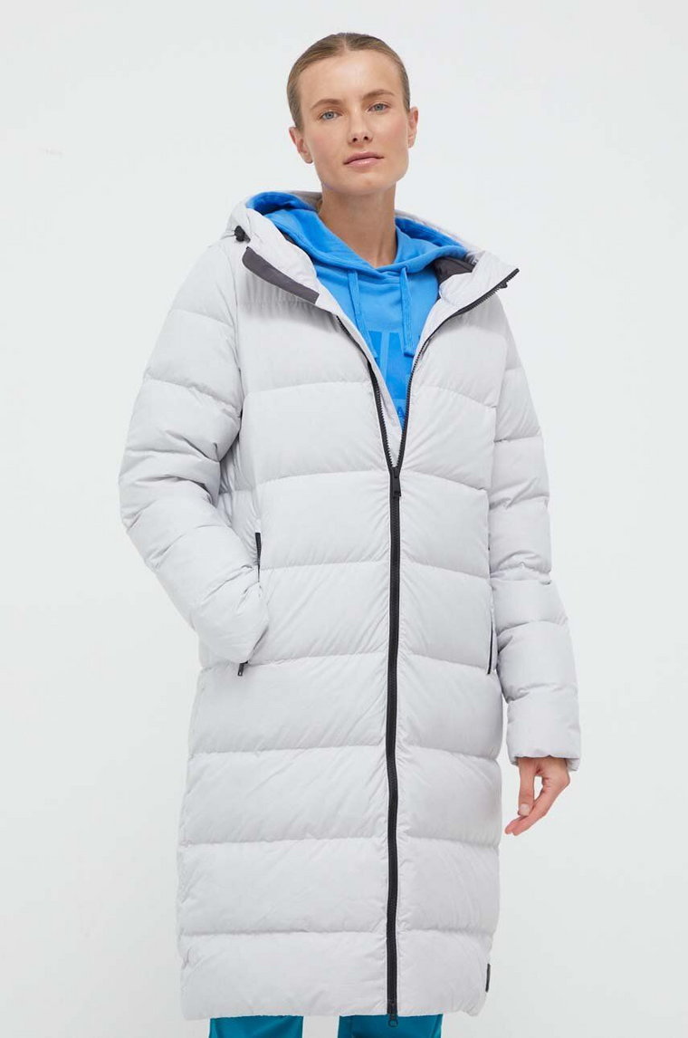 Jack Wolfskin kurtka puchowa Frozen Palace damska kolor szary zimowa 1204133