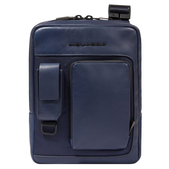 Piquadro W131 Mini Torba Torba na ramię Ochrona RFID Skórzany 17 cm blue