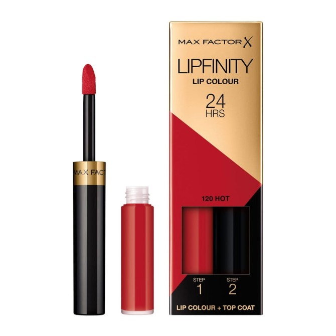 Max Factor Lipfinity Lip Colour dwufazowa pomadka w płynie o długotrwałym efekcie 120 Hot