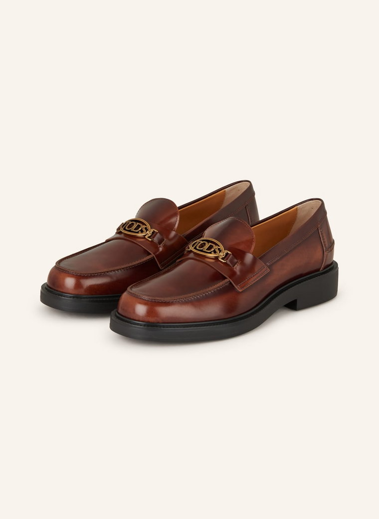 Tod's Loafersy Gomma braun