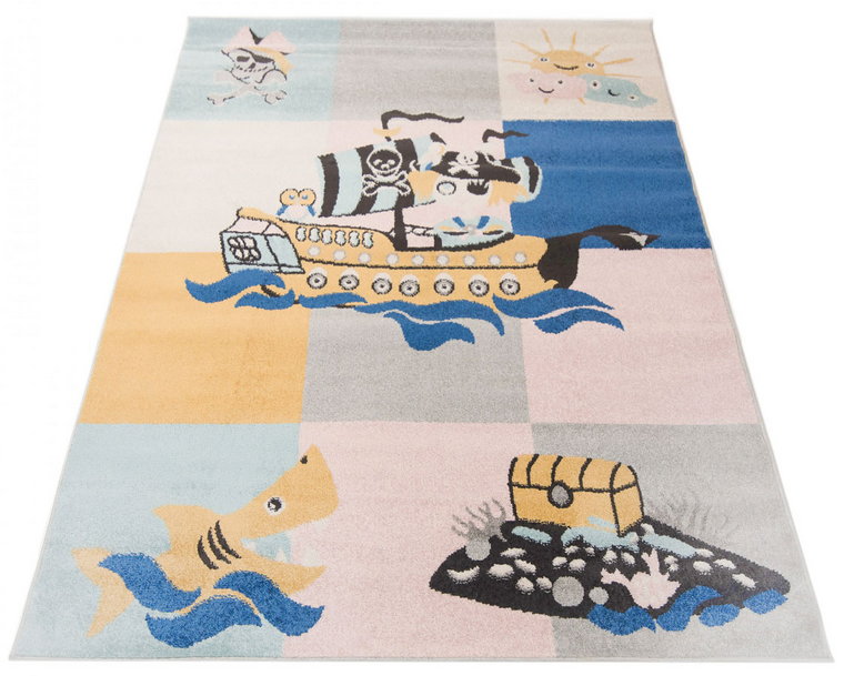 Prostokątny dywan dziecięcy ze statkami - Emolos 5X