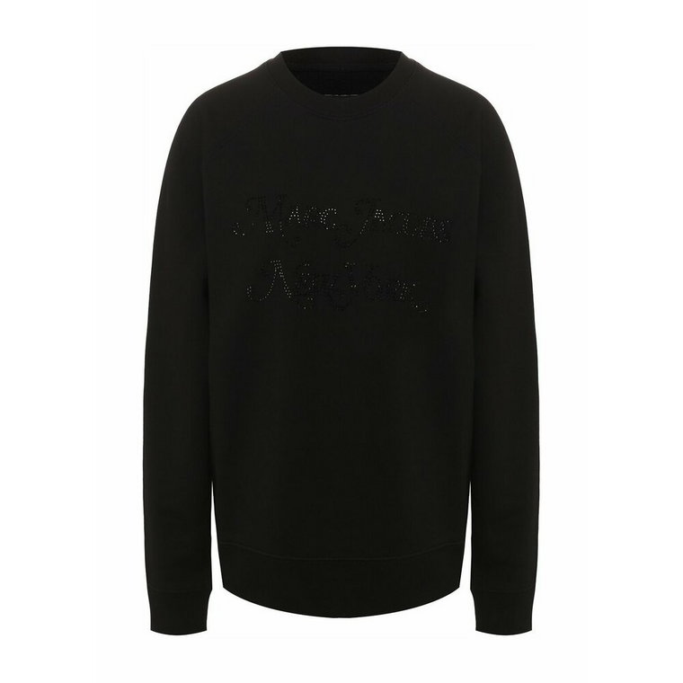 Stylowy Sweter z Logo z Cyrkoniami Marc Jacobs
