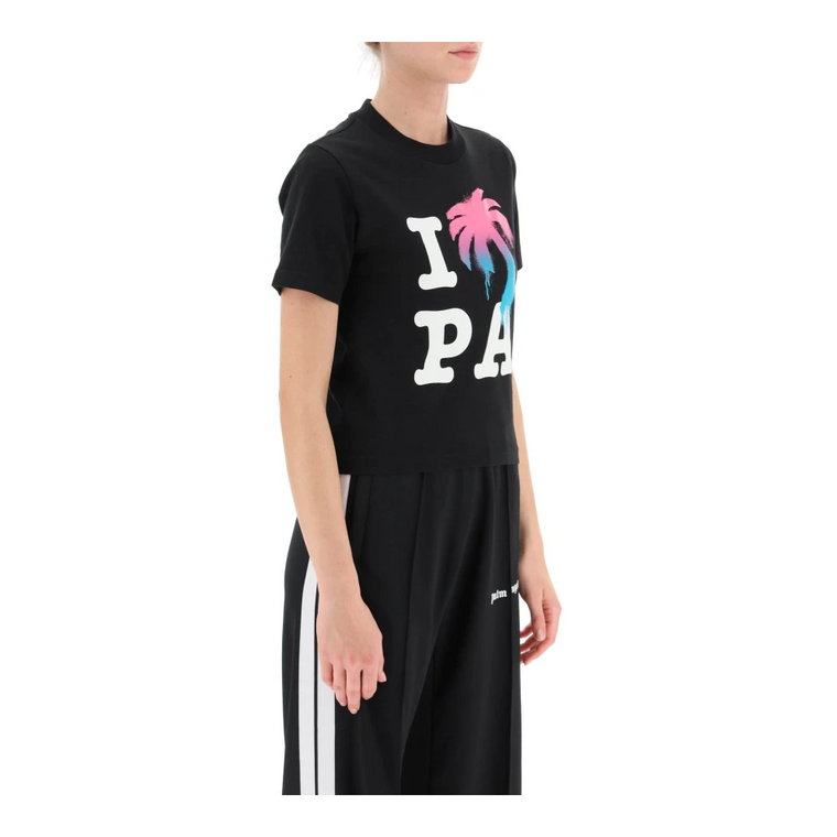 I Love PA Cropped T-Shirt Palm Angels