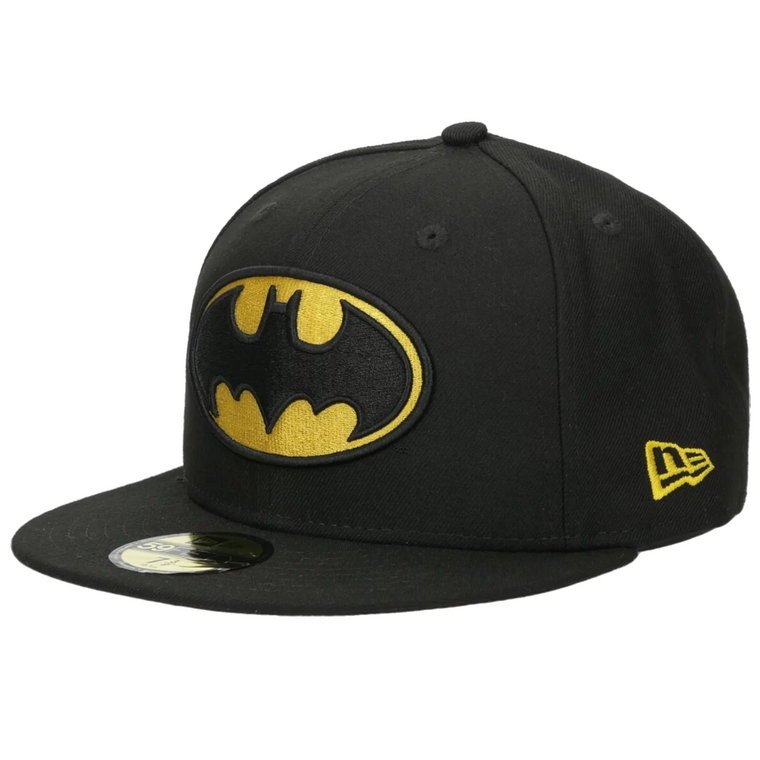 New Era Character Bas Batman Basic Cap 10862338, Męskie, Czarne, czapki z daszkiem, poliester, rozmiar: 7 1/4