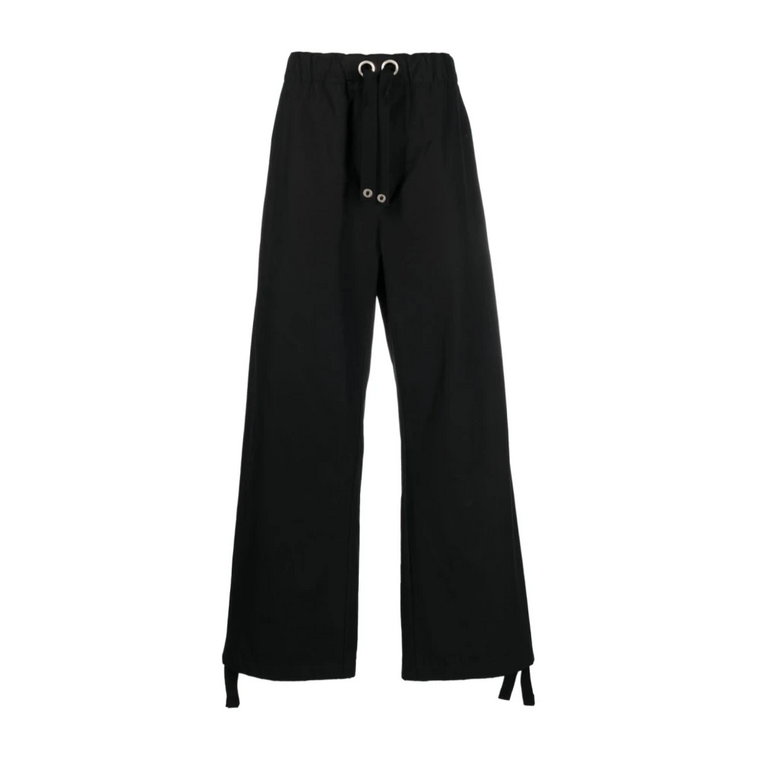 Odzież męska Spodnie Czarne Ss23 Versace