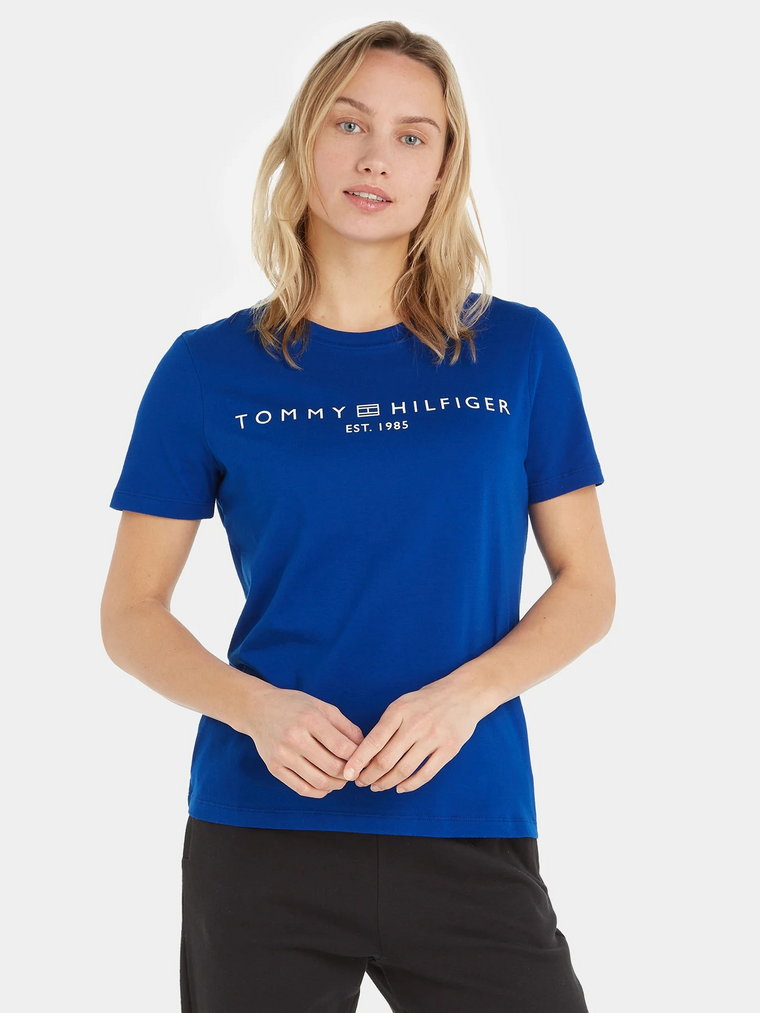 Koszulka damska Tommy Hilfiger WW0WW40276 L Granatowa (8720645361312). T-shirty damskie