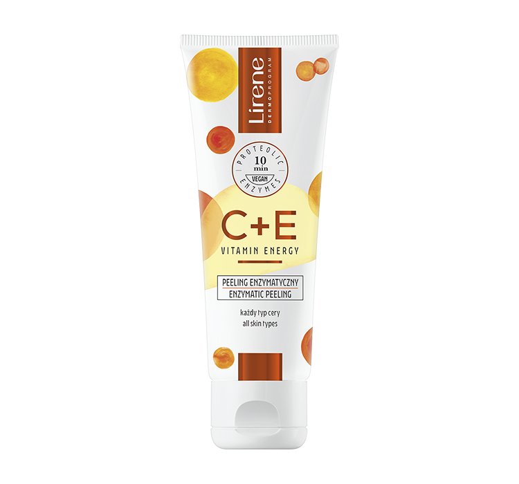 LIRENE C + E VITAMIN ENERGY REWITALIZUJĄCY PEELING ENZYMATYCZNY 75ML