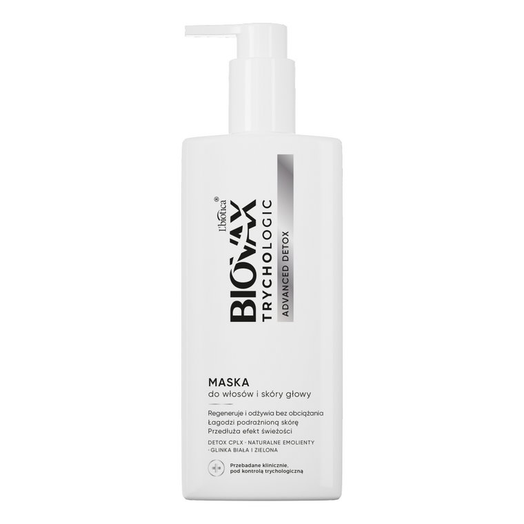 Biovax Advanced Detox Trychologic - Maska do włosów i skóry głowy 200 ml