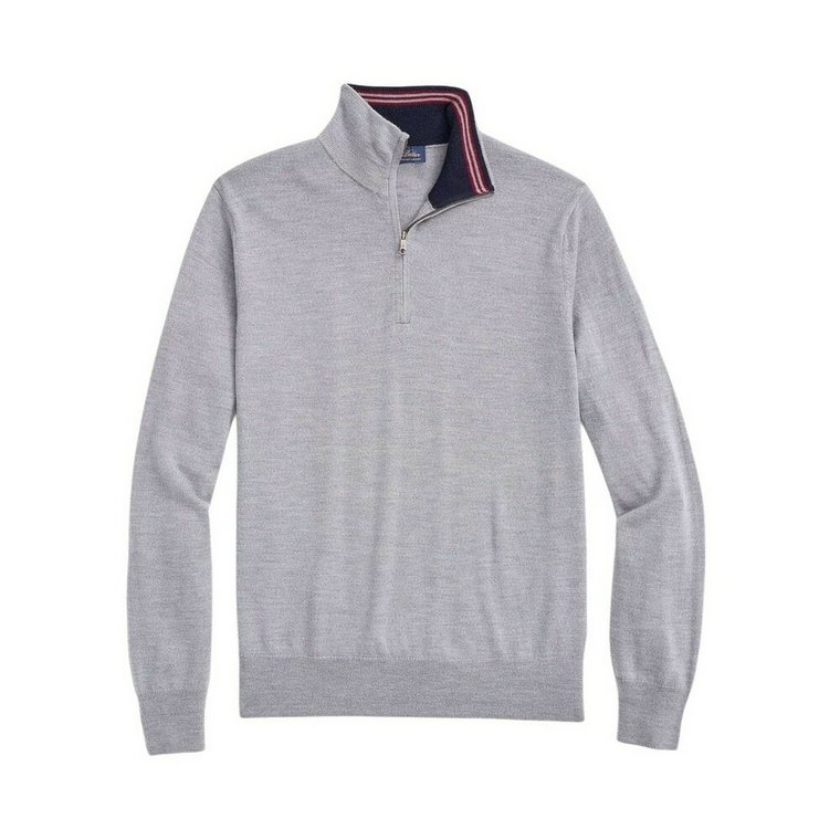 Merino Half-Zip Knit Sweter Brooks Brothers