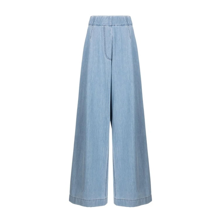 Wide Leg Niebieskie Jeansy Dries Van Noten