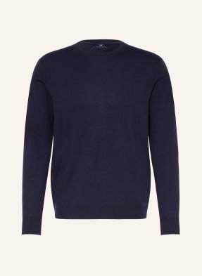 Strokesman's Sweter Z Wełny Merino blau