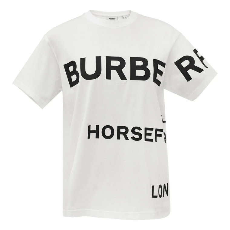 T-shirt z nadrukiem sygnatury Burberry