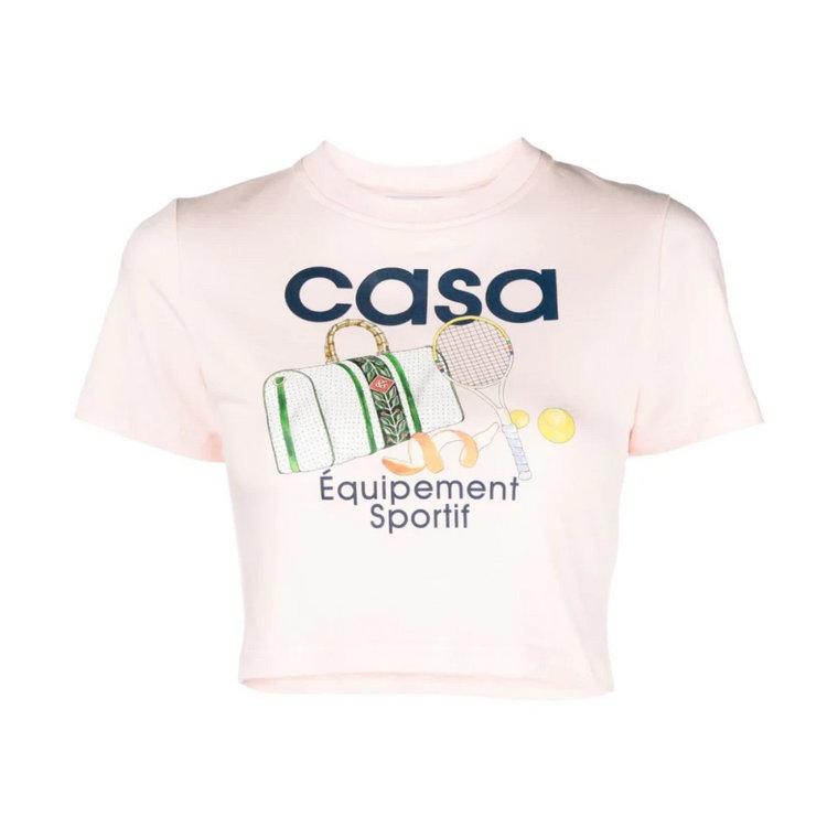 Sporty Pink Printed Baby T-shirt Casablanca