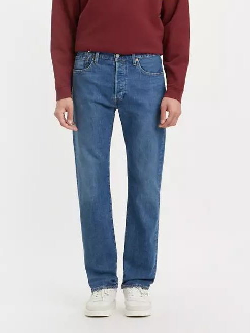 Jeansy Regular Fit męskie Levi's 501 Original 00501-3339 36-34 Granatowe (5401043294718). Jeansy męskie