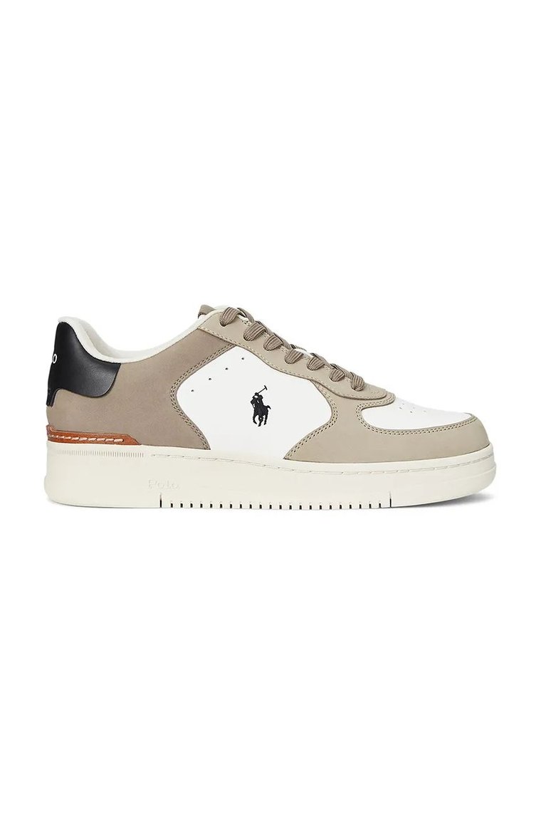 Polo Ralph Lauren sneakersy skórzane Masters Crt kolor beżowy 809955690004