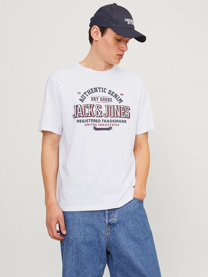 Jack & Jones Koszulka w kolorze białym