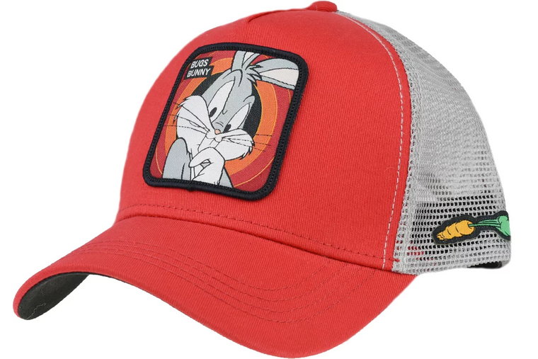 Capslab Freegun Looney Tunes CL-LOO-1-BUG1, Męskie, Czerwone, czapki z daszkiem, bawełna, rozmiar: One size