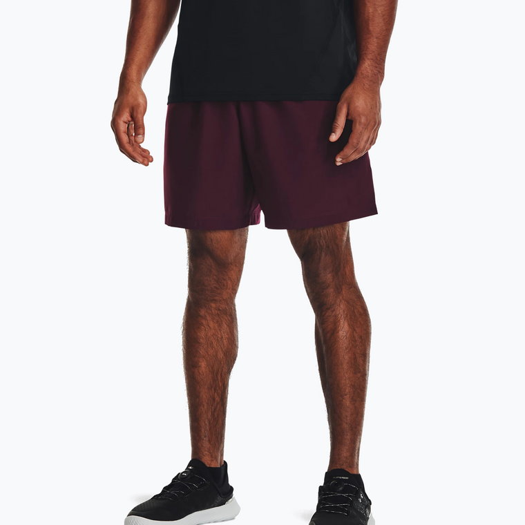 Spodenki treningowe męskie Under Armour Woven Graphic dark maroon/beta