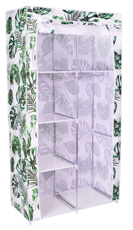 Tekstylna szafa na ubrania z 6 półkami - Ordoni 4X