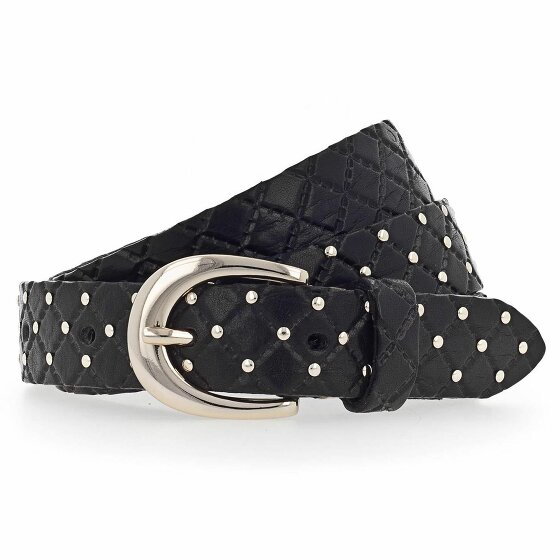 b.belt Lilou Studded Belt Leather schwarz 90 cm