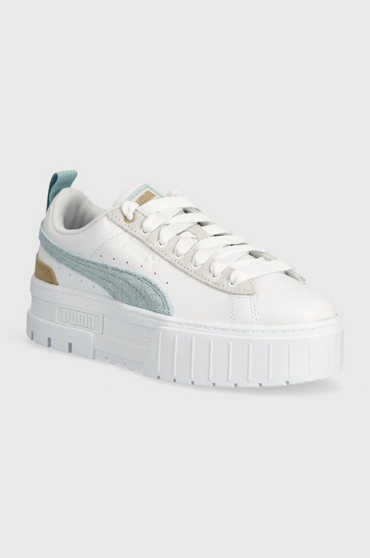 Puma sneakersy skórzane  Mayze Mix Wns kolor biały 387468