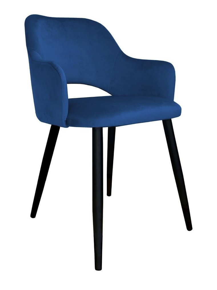 Krzesło ATOS Milano MG16, granatowo-czarne, 76x42x57 cm