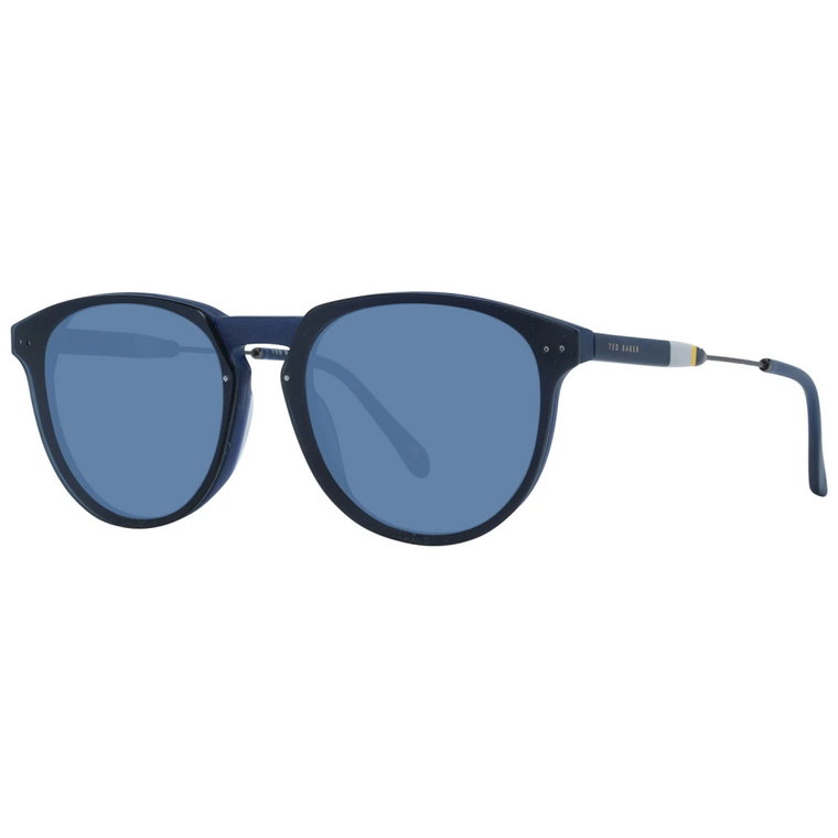 Niebieskie Okrągłe Okulary Przeciwsłoneczne dla Mężczyzn Ted Baker