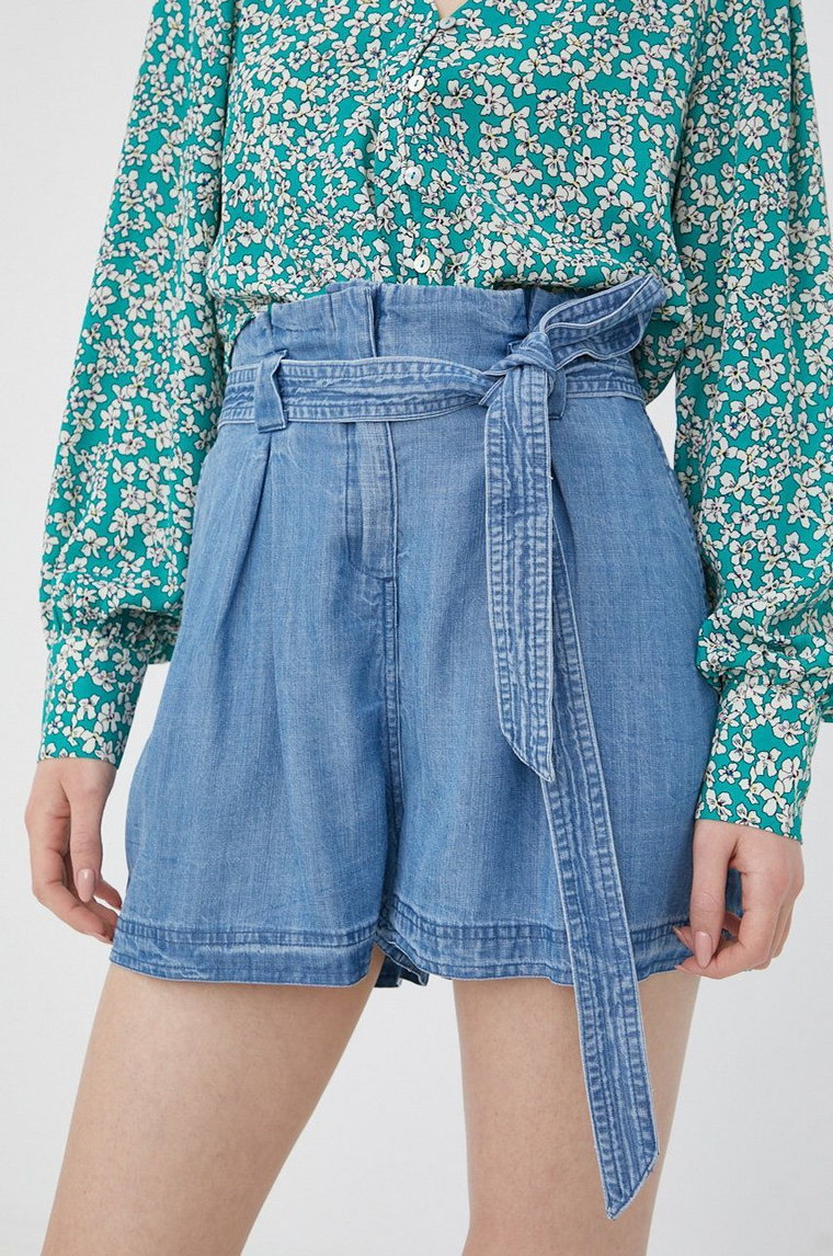 Superdry szorty damskie gładkie high waist