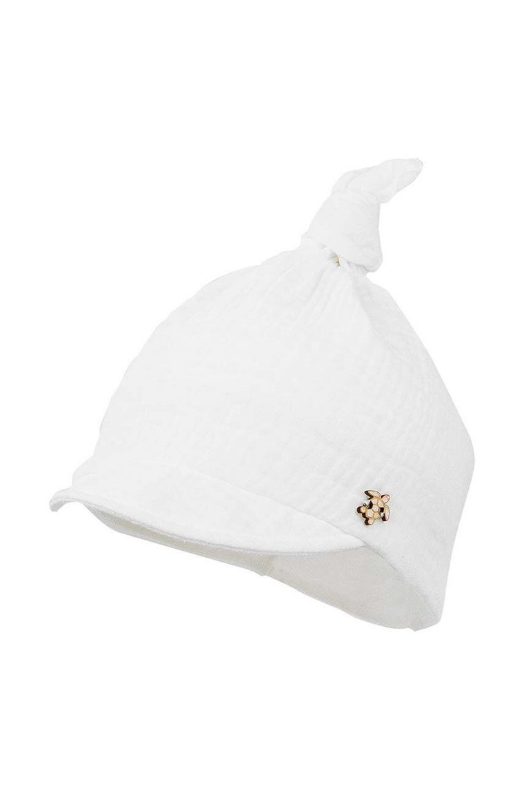 Jamiks czapka bawełniana dziecięca VAGABOND kolor biały