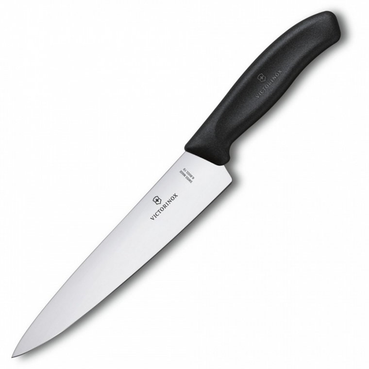 VICTORINOX - Swiss Classic - Nóż do porcjowania - 19 cm - Czarny kod: 6.8003.19B