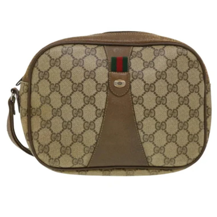 Pre-owned Canvas clutches Gucci Vintage