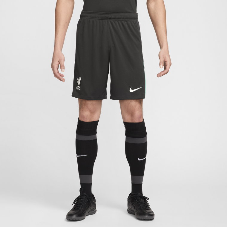 Męskie spodenki piłkarskie Nike Dri-FIT Liverpool F.C. Stadium 2024/25 (wersja wyjazdowa)  replika - Zieleń