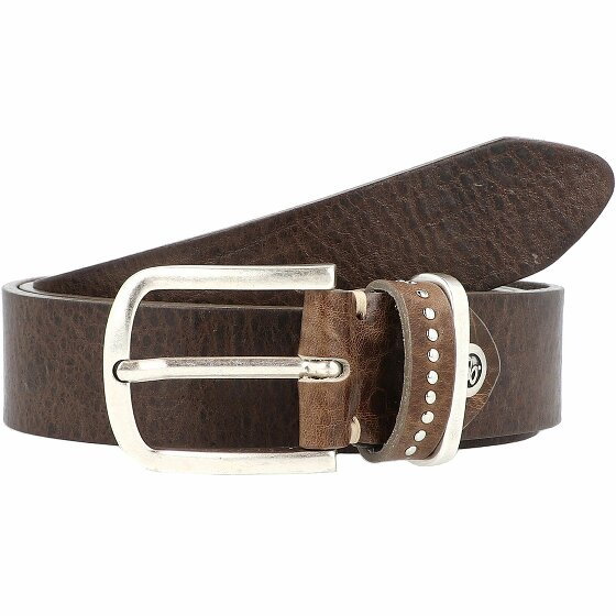 b.belt Skórzany pasek Fashion Basics Cleo grau/taupe 100 cm