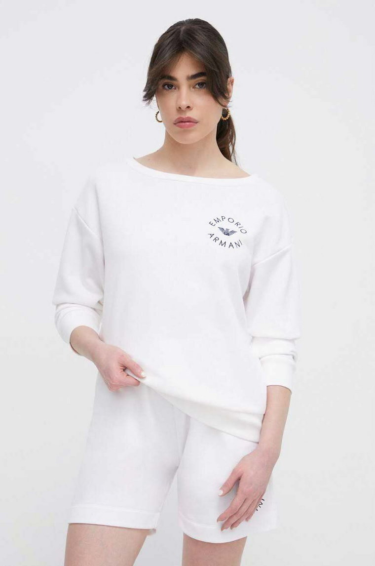 Emporio Armani Underwear bluza plażowa kolor biały 262727 4R320