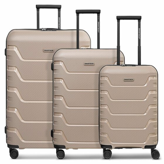 Smartbox Edition 01 THE THREE SET 4 kółka Zestaw walizek 3-części beige