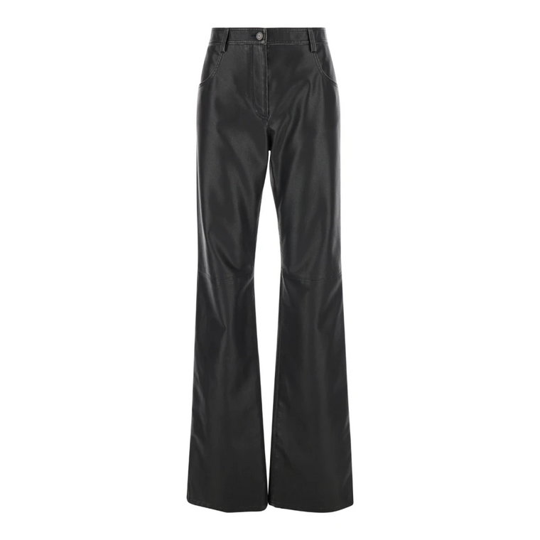 Czarne Spodnie Pantalone/Pants Msgm