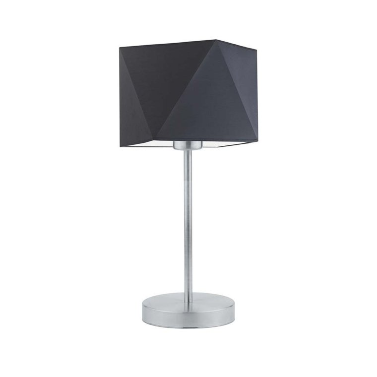 Lampka nocna LYSNE Wuhu, 60 W, E27, grafitowa/srebrna, 43x23 cm