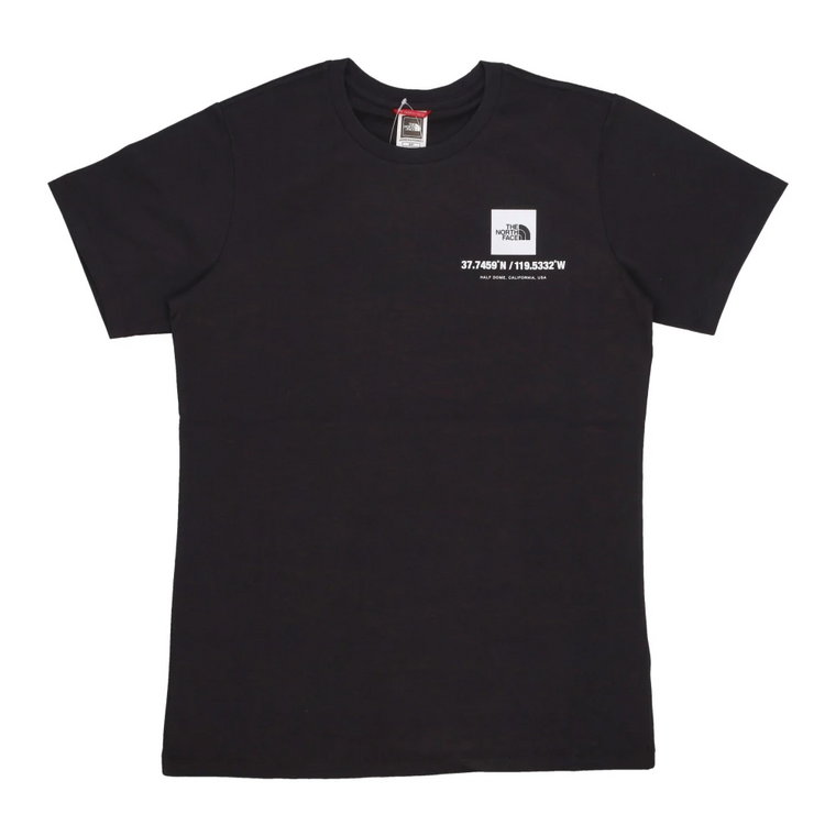 Relaksujący T-shirt z Współrzędnymi - Czarny The North Face
