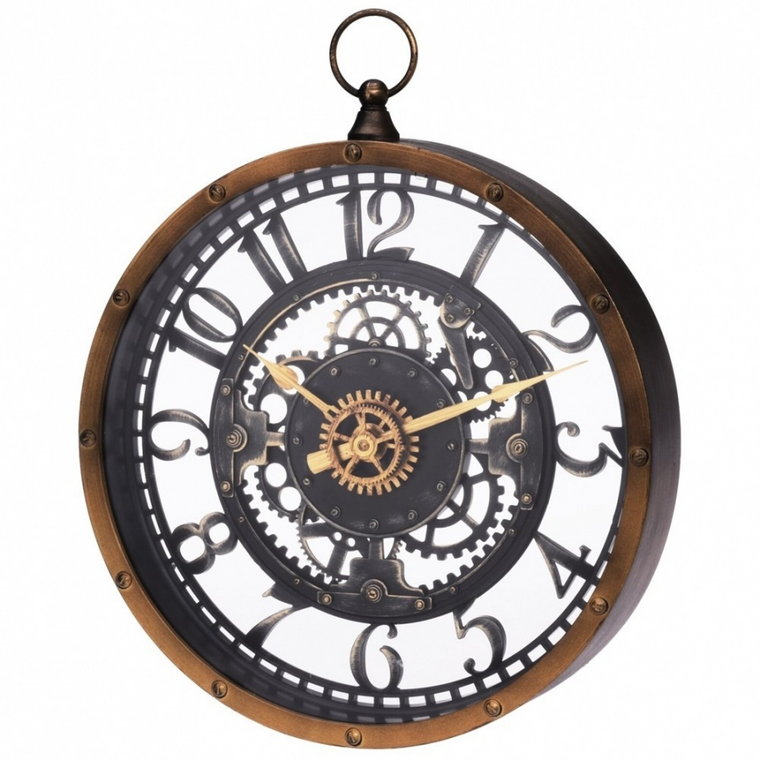 Zegar ścienny brązowy 26,5 cm kod: O-569932