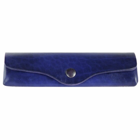 Mika Skórzane etui na okulary 15 cm blau