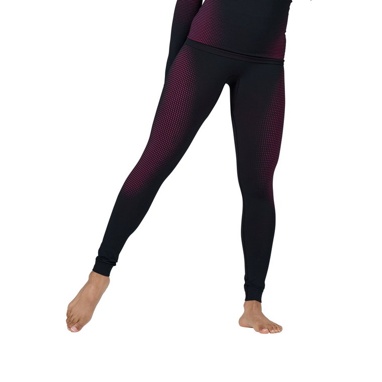 Damskie legginsy termoaktywne Odlo PERFORMANCE WARM ECO festival fuchsia/black - L