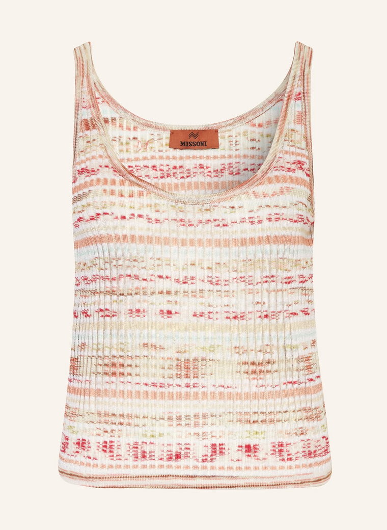 Missoni Top Z Dzianiny weiss