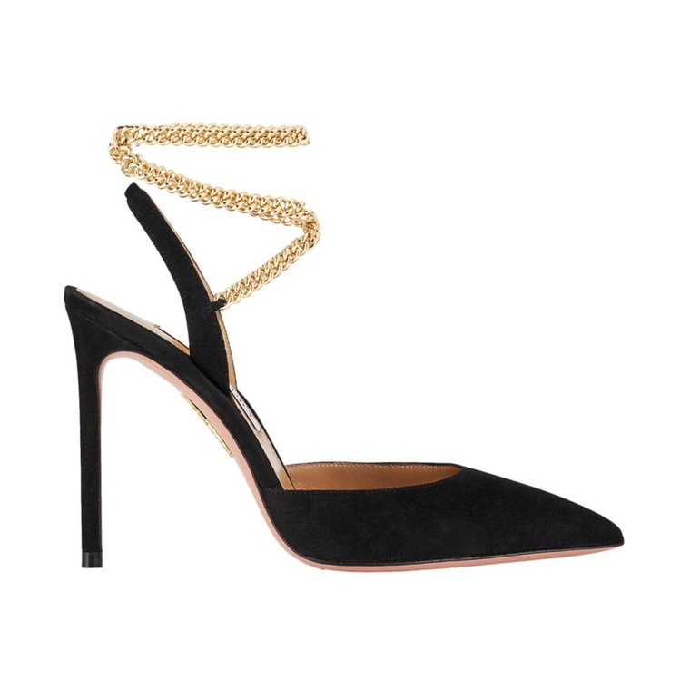 Czarne Flash Stiletto Pumps Aquazzura