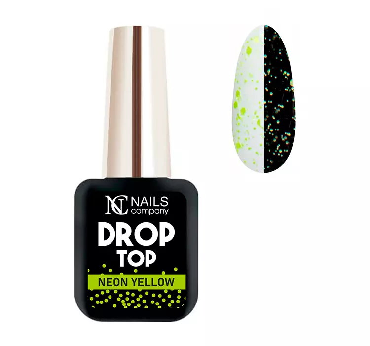 NAILS COMPANY DROP TOP COAT NEON YELLOW 6ML